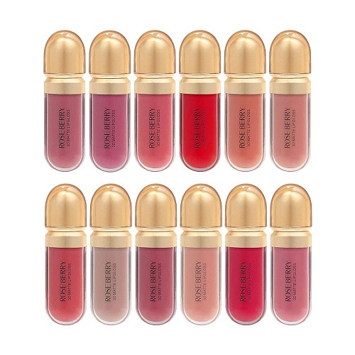 رژ لب مایع 12 رنگ ROSE BERRY