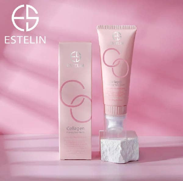 فیس واش براش دار کلاژن استلینEstelin Collagen Deep Cleansing Facial Wash with Brush_اورجینال