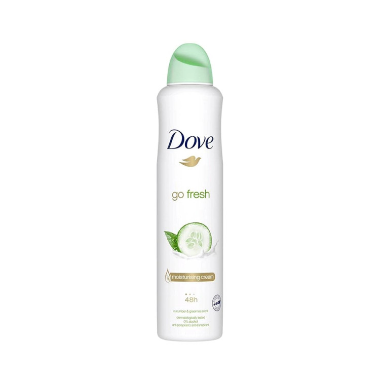 اسپری داو Dove 250ml مدل گو فرش (go fresh) چای سبز و خیار هند