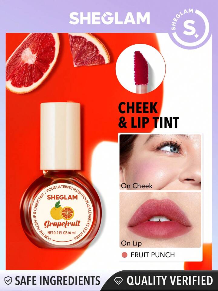 تینت لب و گونه شیگلم_SHEGLAM مدل گریپ فروت grapefruit