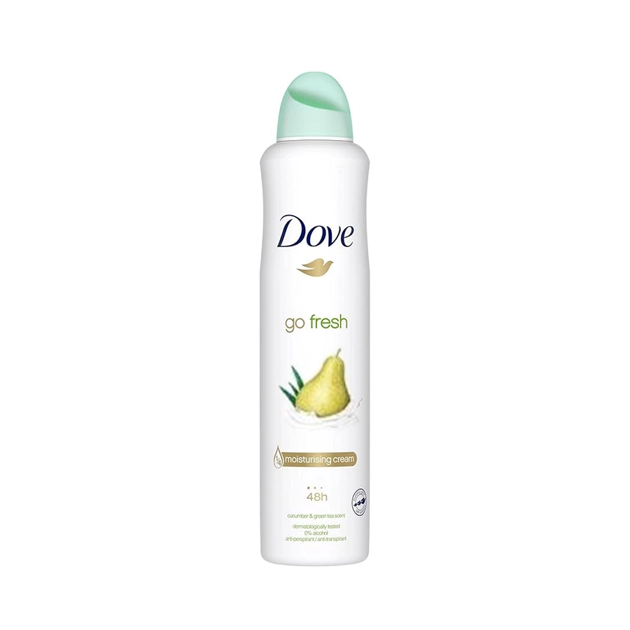اسپری داو Dove 250ml مدل گو فرش (go fresh) آلوورا و گلابی هند