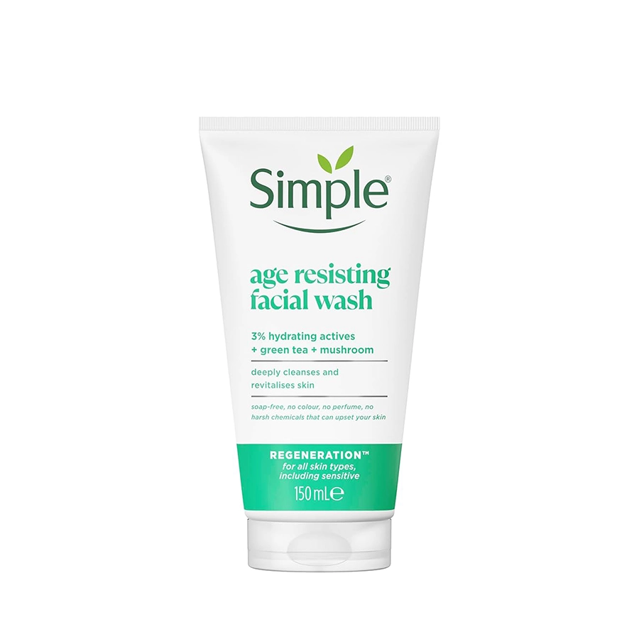 ژل شستشوی صورت ضد پیری (Age Resisting Facial Wash) سیمپل_Simple