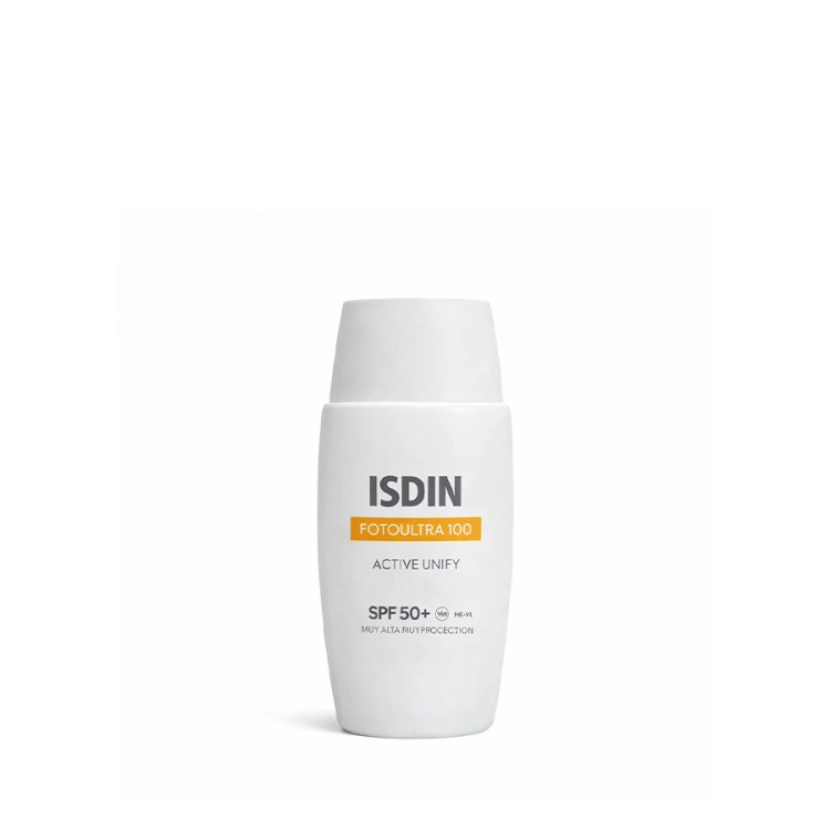 ضد آفتاب ضد لک بی رنگ اکتیو یونیفای ایـزدین 50 میل (+Isdin_Fotoul Tra Active Unify SPF50) اورجینال