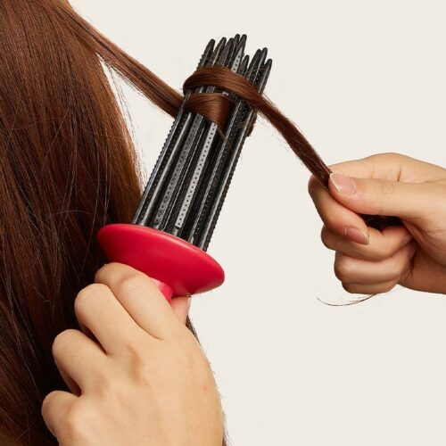 برس حالت دهنده مو فر Curling Wand رنگبندی به صورت رندوم