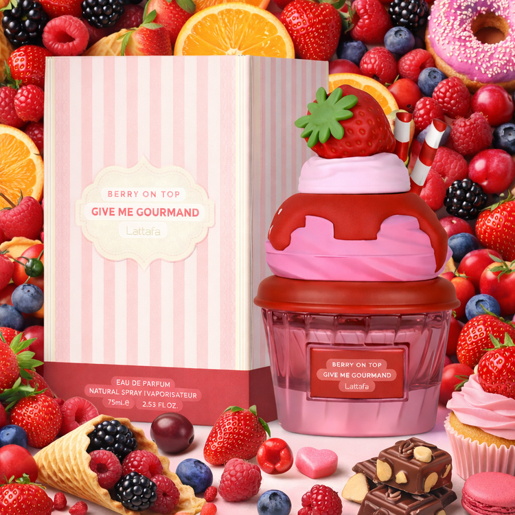 ادکلن بستنی بری ان تاپ لطافه ۷۵ میل Lattafa berry on top give me give me gourmand