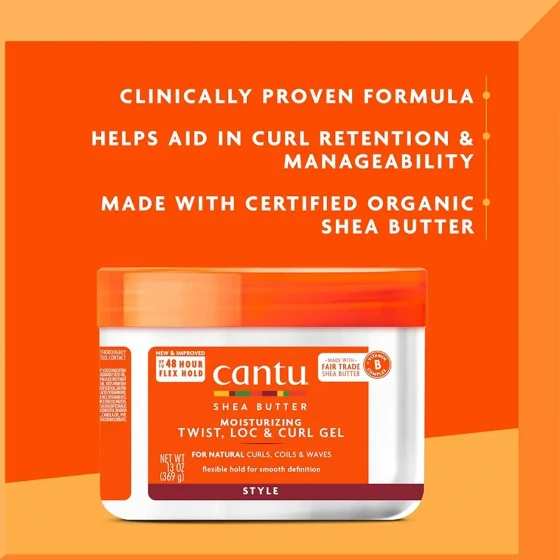 ژل کرم مرطوب کننده و آبرسان مخصوص موی فر شی باتر کنتو(کانتو) Cantu shea butter moisturizing