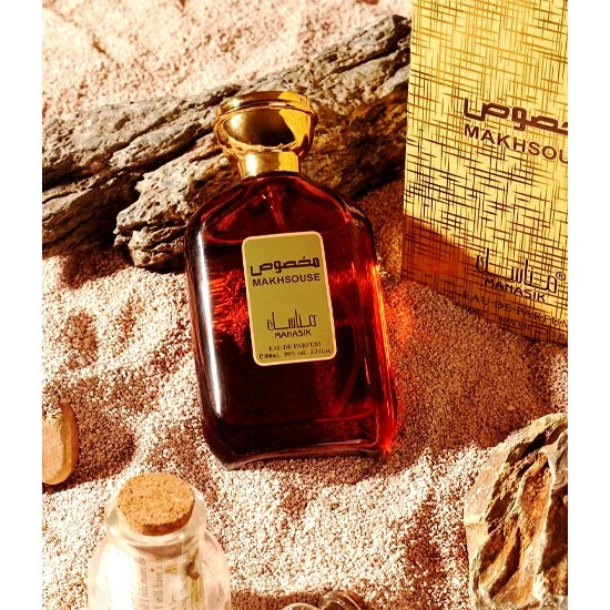 عطر ادوپرفیوم برند المخصوص مناسک زنانه مردانه صد میل(شبیه ادکلن موصوف)اماراتی makhsouse manasik