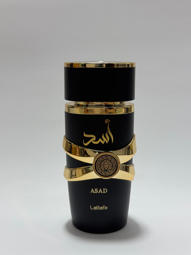 ادوپرفیوم عطر مردانه عربی لطافه مدلASAD|اسد مشکی(سیاه)صد میل(شرکت اصل اماراتی)Lattafa