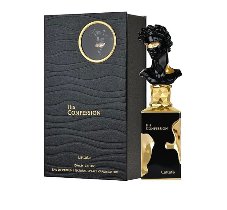 ادوپرفیوم عطر هیز کانفشن مردانه لطافه صد میل با پکیج جذاب ماندگاری صد درصد اورجینال(اماراتی)His confession Lattafa