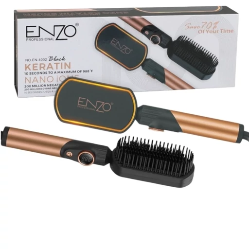 برس حرارتی انزو  رنگ‌بندی قرمز EN-4002 پروفشنال ENZO professional AC110_240v 50/60 Hz 65w