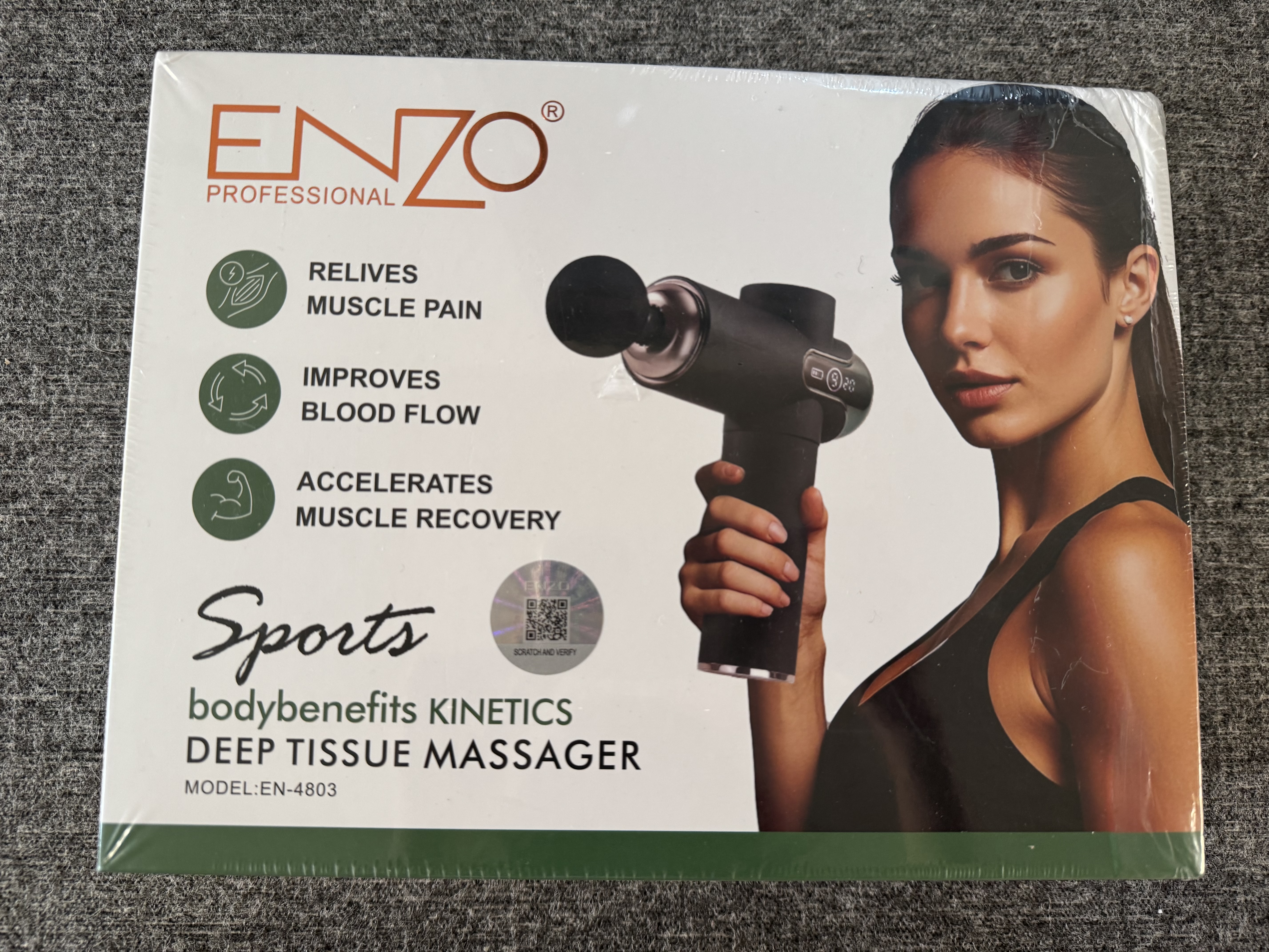 ماساژور تفنگی انزو ENZO پروفشنال دارای چهار سر EN-4803