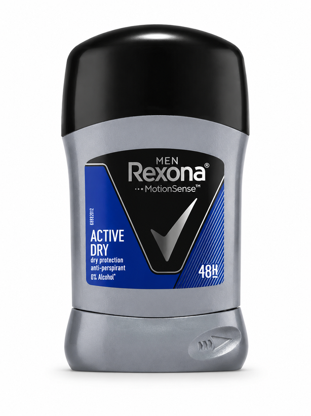 مام صابونی مردانه رکسوناREXONA مدل MOTION SENSE ACTIVE DRY حجم40گرم