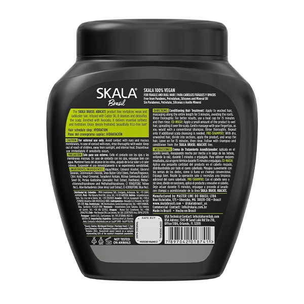 ماسک مو داخل حمام بمب آبرسان و ویتامینه قوی آووکادو اسکالا Skala