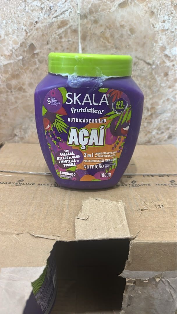 ماسک مو اسکالا آکای (Açaí) ۲ در ۱ Skala Frutástica حجم 1000 گرم | تغذیه و درخشانکننده مو