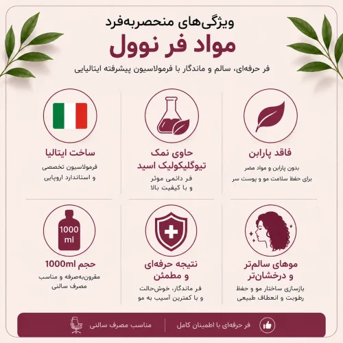 مواد فر نوول شماره صفر _ مخصوص موهای مقاوم