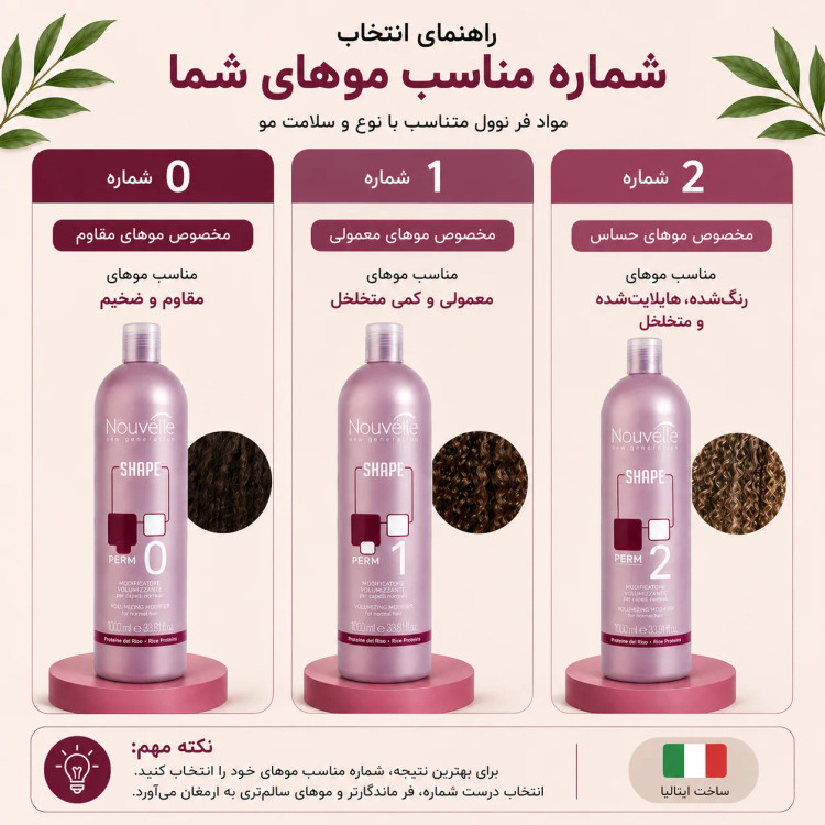 مواد فر نوول شماره صفر _ مخصوص موهای مقاوم