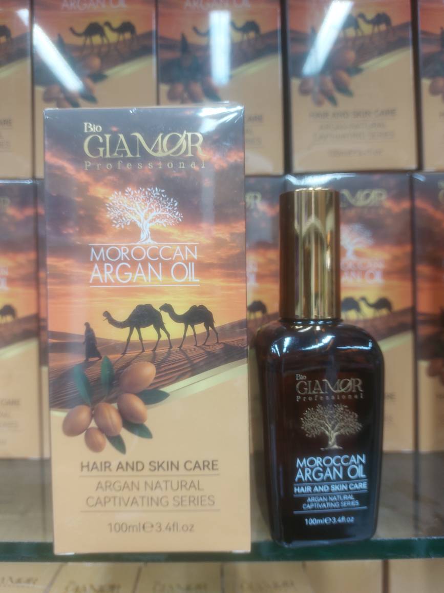 روغن آرگان مراکشی بیو گلامور (Bio Glamor) 100 میل | تقویت مو و مراقبت از پوست