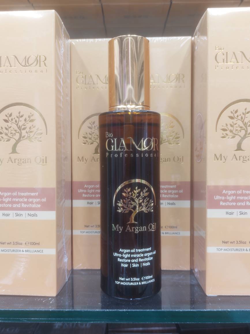 روغن آرگان بایو گلامور Bio Glamor My Argan Oil | ترمیم، آبرسان و براقکننده مو