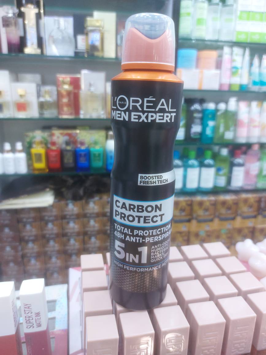 اسپری ضد تعریق مردانه لورآل من اکسپرت Carbon Protect مدل 5 در 1