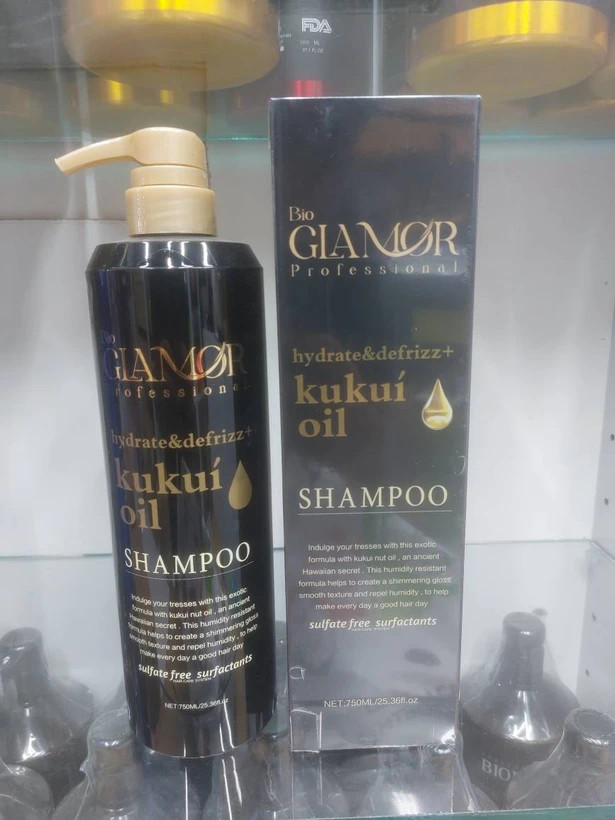 شامپو بیو گلامور پروفشنال Kukui Oil حجم ۷۵۰ میلیلیتر