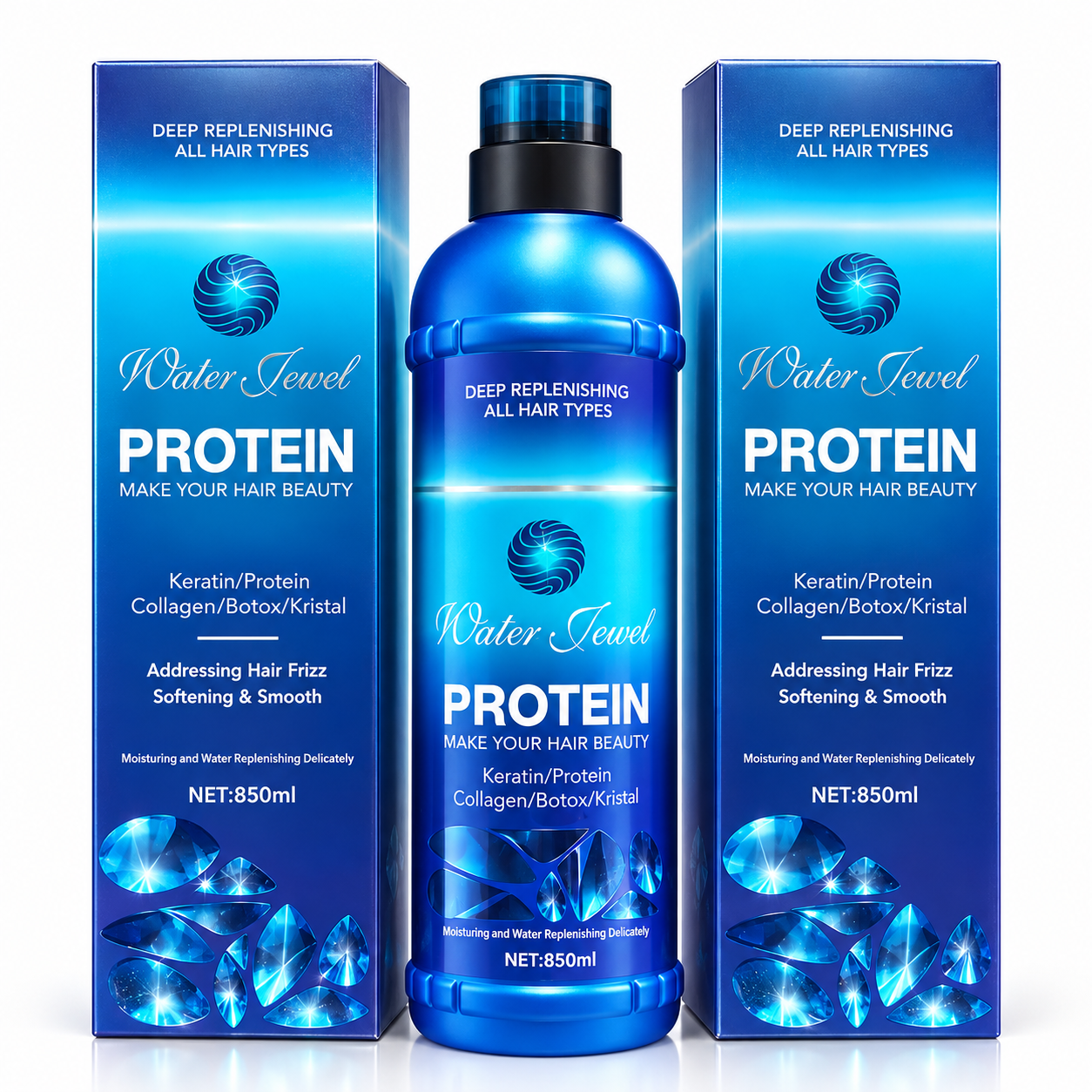 پروتئین مو Water Jewel مدل Protein حجم ۸۵۰ میلی‌لیتر