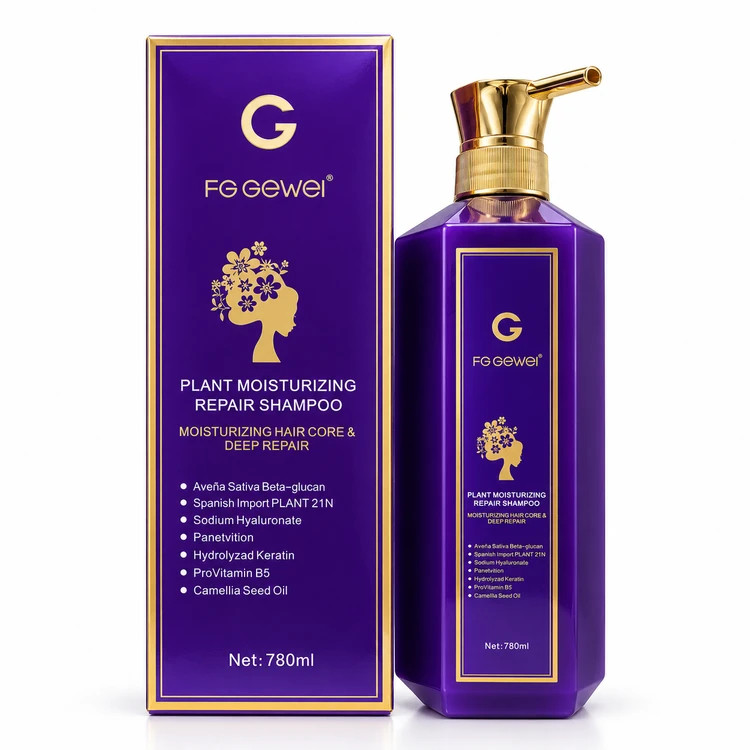 شامپو ترمیمکننده و آبرسان گیاهی FG Gewei 💜 حجم ۷۸۰ میلیلیتر