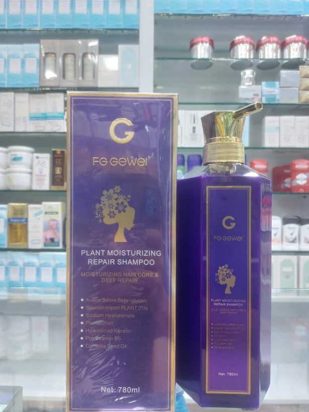 شامپو ترمیمکننده و آبرسان گیاهی FG Gewei 💜 حجم ۷۸۰ میلیلیتر